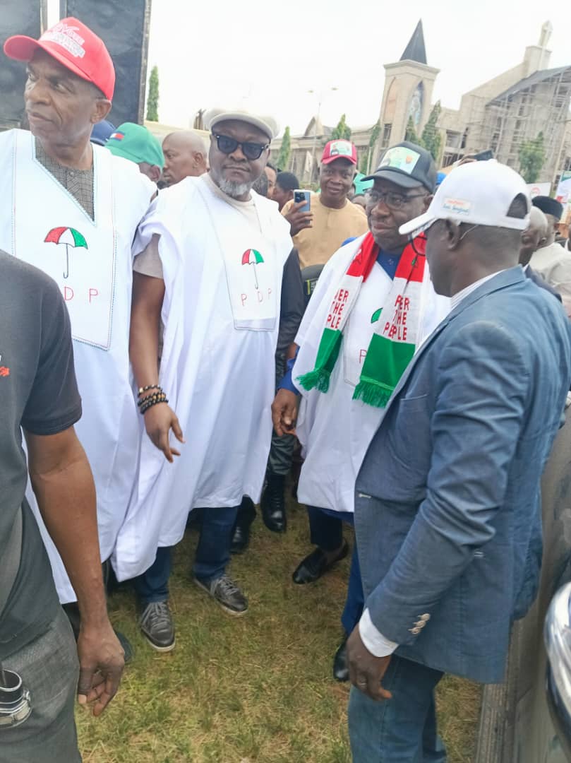 Obaseki Receives Rousing Welcome As PDP Campaign Train Berths In ...